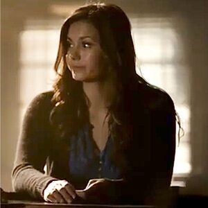 Blue Sheer Polka Dot tank as seen on Elena on The Vampire Diaries size small